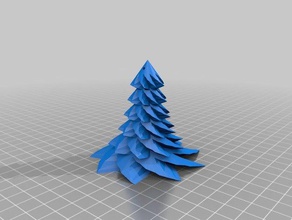 christmas tree hanging decor customized 3d print model - Mito3D