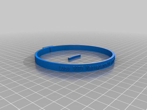 my customized fullypet collar text pets 3d print model - Mito3D