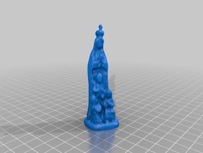 our lady three litle sheperds art makerbotdigitizer scan 3d print model - Mito3D