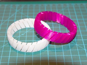 flexible de la pulsera v33 pulseras 3d print model - Mito3D