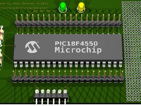 pic18f4550 development board other electronics 3d print model - Mito3D