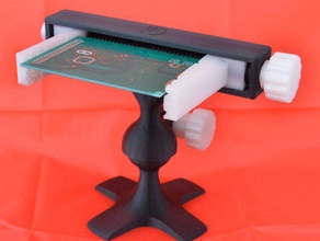 voll bedruckbaren Leiterplatten-Schraubstock - Elektronik helfende hand Halter lot 3d print model - Mito3D