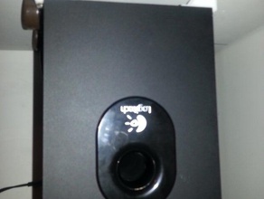logitech sound system mount audio computer 3d print model - Mito3D
