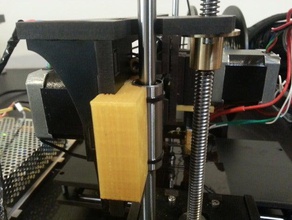 qu-bd de um até dois z-alinhamento do rolamento espaçador atualização 3d a impressora partes 2up Impressora faixa suporte oneup toybuilder labs twoup wobble 3d print model - Mito3D
