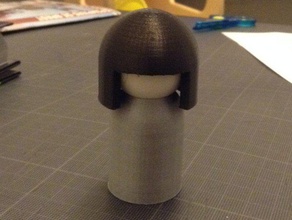 kokeshi bambola giapponese oggetti di scena la cultura doll 3d print model - Mito3D