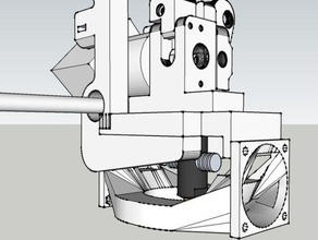 extruder base dual fan mount other 3d print model - Mito3D
