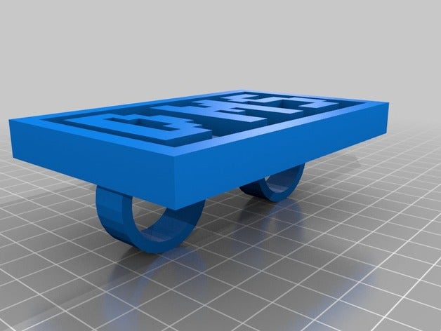 mon word personnalisés anneaux 3D print model - Mito3D