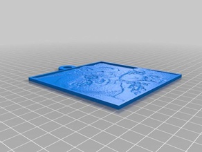 meu personalizados lithopane polly 2d arte 3d print model - Mito3D