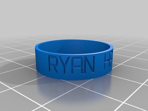 ryan ring rings customized 3d print model - Mito3D