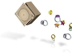 Schmuck-box, Schmuck-wrl - Zubehör Schmuck-Boxen ring Ringe 3d print model - Mito3D