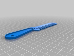 my customized peine hair comb marco01 accessories 3d print model - Mito3D
