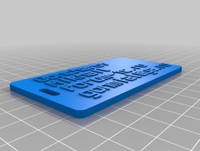 tarjeta de visita organización personalizado 3d print model - Mito3D