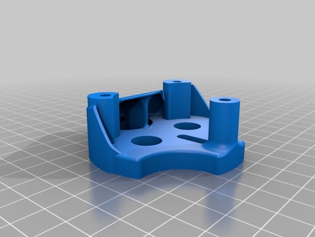 rostock max doppio estrusore a monte 3d la stampante estrusori ezstruder caldo di fine montaggio seemecnc 3D print model - Mito3D