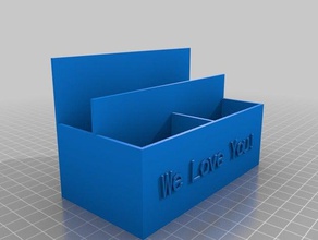 remote holder containers customized 3d print model - Mito3D