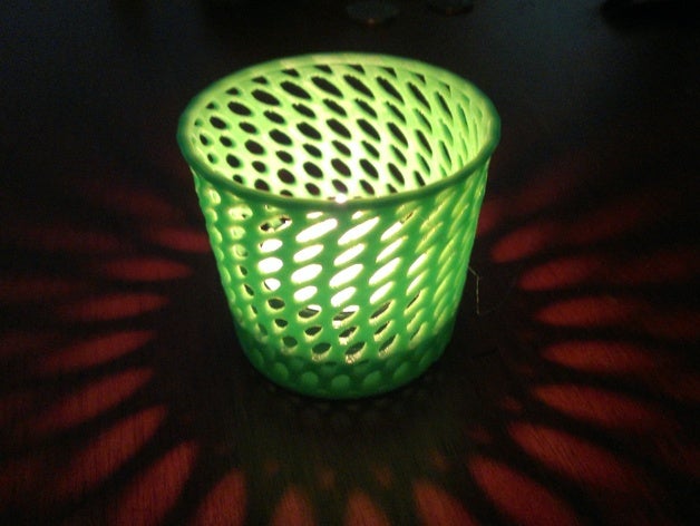 tealight candle holder decor 3D print model - Mito3D
