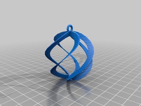 my customized spiral sphere ornament customizer enabled decor 3d print model - Mito3D