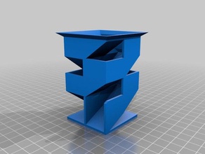 Schergen angepasste Winkel-Würfel-Turm 3d print model - Mito3D