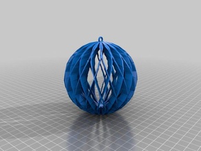 mon personnalisés spirale de la sphère ornement customizer activé décor 3d print model - Mito3D