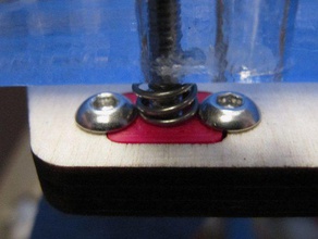 ultimaker z-stage spring-screwblock 3d Drucker Teile einstellbar clip delrin Nivellierung Schrauben Dingens z-Achse 3d print model - Mito3D