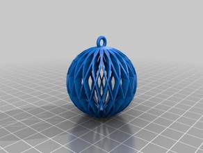 mon personnalisés spirale de la sphère ornement customizer enabled2 décor 3d print model - Mito3D
