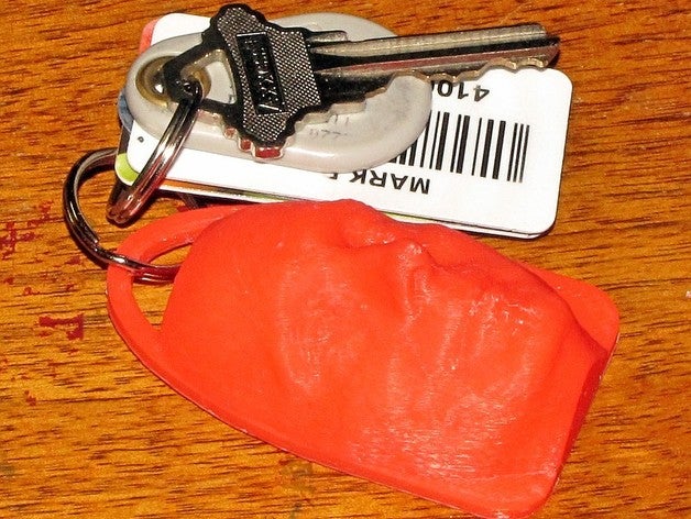 keyfob luggage tag zipper pull ct scan keychains megamax milwaukee makerspace 3D print model - Mito3D