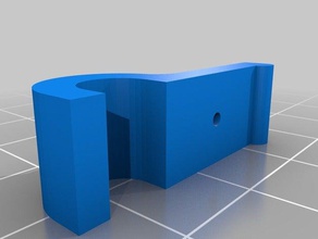 tubo de montaje clip 65 mm la uña hacia arriba al aire libre jardín soporte titular 3d print model - Mito3D