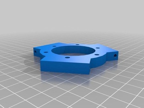 delta effector 3 mm holes 3d printer parts 3d print model - Mito3D