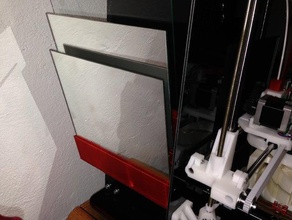 lit de verre titulaire la mendel90 3d l'imprimante pièces plaque 3d print model - Mito3D