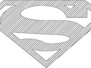 Süpermen yumurta işaretler logoları eggbot süper kahraman svg 3d print model - Mito3D