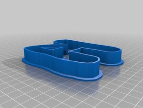 14 cortador de galletas 1 intento cocina comedor personalizado 3d print model - Mito3D