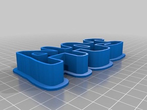 2014 cookie cutter kitchen dining customized 3d print model - Mito3D