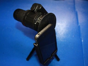 iphone 4 telescope adapter camera astronomy 3d print model - Mito3D