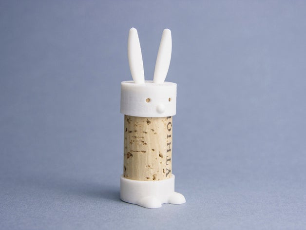 cork pals mr rabbit toys games bunny 3D print model - Mito3D