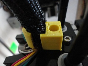 replicator extruder wire bundle strain relief upgrade 3d printer parts first 3d print model - Mito3D
