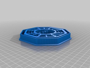 meu personalizados de imagem perdido com base cortador cookie a cozinha jantar 3d print model - Mito3D