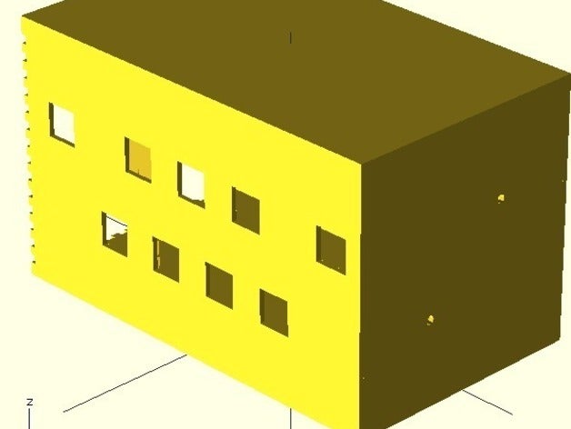 Tel biriktirme kutusu elektronik lasercutter Organizatör makaralar 3D print model - Mito3D