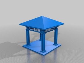 4side-pavilion buildings structures 3d print model - Mito3D