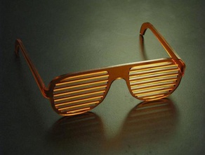 diy glasses other acrylic fastenerless laser lasercut cutter lazzzor shades 3d print model - Mito3D