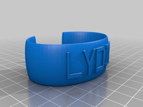 lydia braclet bilezik özelleştirilmiş 3d print model - Mito3D