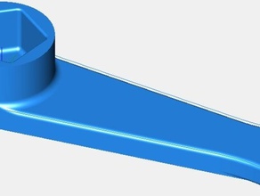 Wasser-meter-Schraubenschlüssel 5 Seiten-Verschluss hand tools 3d print model - Mito3D