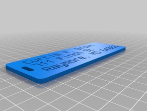 luggagetagnameaddress - Organisation angepasst 3d print model - Mito3D