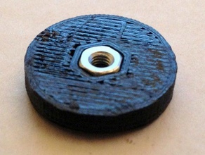 m3 thumb nut parts 3d 3mm 3 mm bolt fixing grip metric model pla screw sketchup thumbnut ultimaker 3d print model - Mito3D