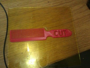 scissors over comb barbers hand tools 3d print model - Mito3D