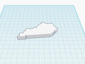 kentucky state learning 3d print model - Mito3D