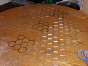 interlocking hexagon mesh games 3d print model - Mito3D