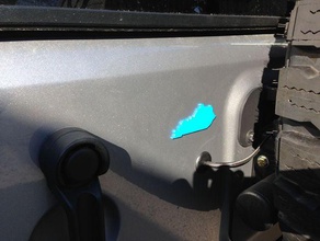 2014 jeep plug ky emblema automotriz 3d print model - Mito3D