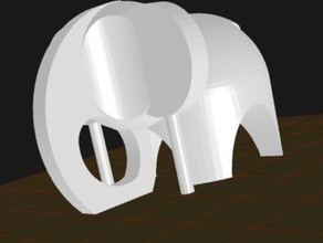 Spielzeug-Elefanten andere 3d Tier makeentry reprap 3d print model - Mito3D