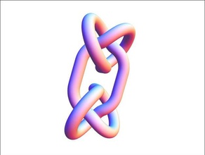 kompozit düğüm 3 1 kare nine sürümleri matematik link fiziksel sıkı bir 3d print model - Mito3D