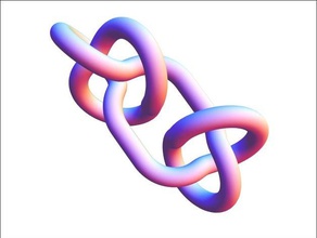 composite lien 3 1 4 2 les mathématiques nœud physique noeud serré 3d print model - Mito3D