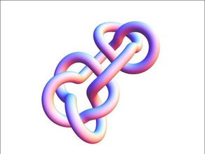 composite noeud 3 1 5 carré granny versions les mathématiques lien nœud physique serré 3d print model - Mito3D